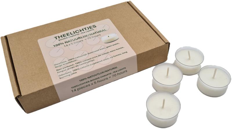 Soylites Natural theelichtjes 14 stukes